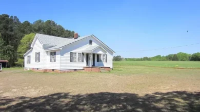 Photo of 30 acres with farmhouse and an old store. $140,000