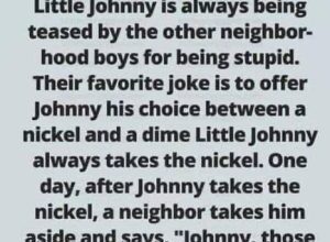 Photo of Little Johnny is always being… Continue Reading Below first comment