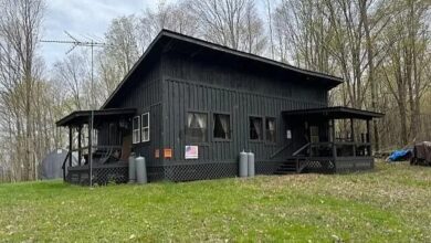 Photo of Secluded Black Cabin on 34 Acres of Nature. $179,900