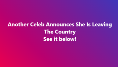 Photo of Celeb Announces She Is Leaving The Country